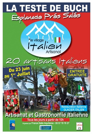 affiche village italien