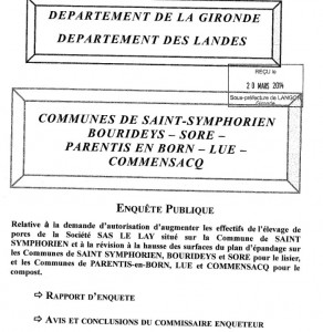 rapport commissaire enquerteur