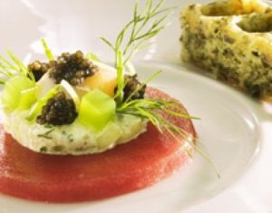 carpaccio de thon caviar