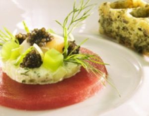 carpaccio de thon caviar