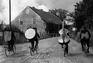 musiciens a velo