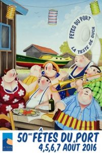 affiche fetes du port la teste