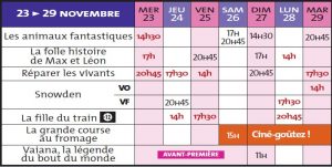 Programme Cinéma Rex