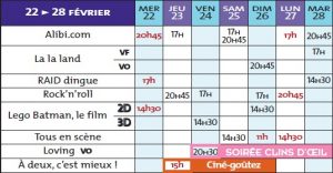 programme cine rex 22 02 17