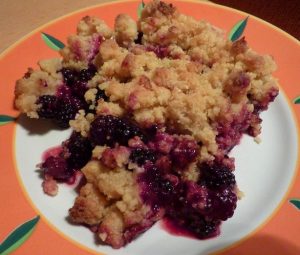 crumble aux mures blog carole