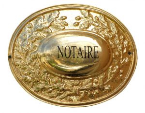 notaire plaque dinse