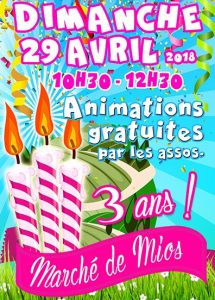 3 ans marche de mios