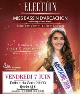 affiche election miss bassin 2019