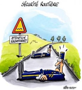 verges ralentisseurs gendarpmes couches