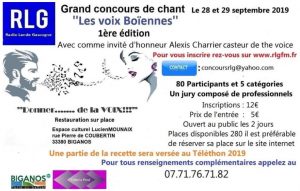 concours voix biganos