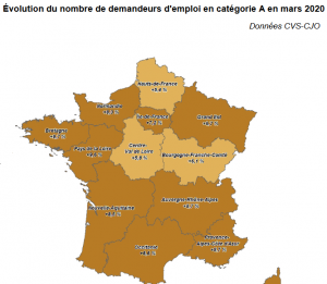 France chômage mars 2020