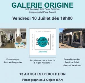 affiche ouverture galerie orginie