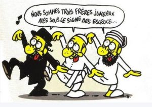 dessin laicite charb escrocs