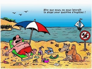 plage interdite avec gros