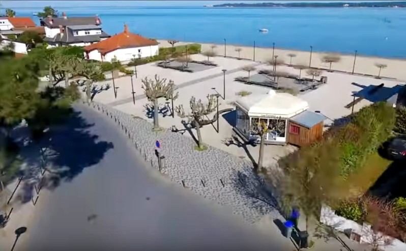 Confinement : Video aérienne de Lège – Cap Ferret, sans vie, ce week-end…