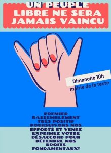 affiche manif la teste peuple