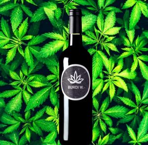 vin au cannabis burdi W bouteille