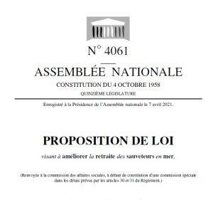SNSM projet loi retraite