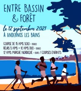 course entre bassin et foret