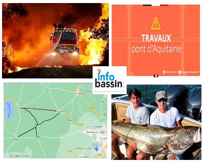 Le feu à Saumos, pêche hors norme, et autres infos…